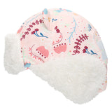 Flapjackkids Water Repellent Trapper Hat - Floral Pink