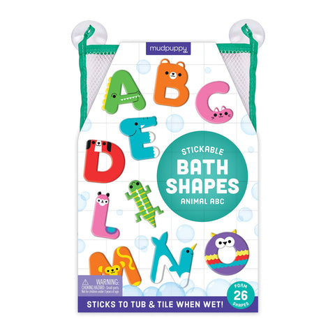 Mudpuppy Stickable Bath Shapes - Animal ABC