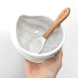 Glitter & Spice SILICONE BOWL + SPOON SET - Marble