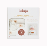 Lulujo Hello World Set Blanket & Knotted Hat - Daisies