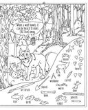 Hidden Picture Puzzles in the Forest: 50 Seek-and-Find Puzzles to Solve and Color