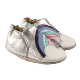 Robeez Soft Sole Slippers - Hope Silver 18-24 Mths