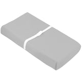 Kushies Grey Organic Jersey Changing Pad Cover w-Slits for Safety Straps
