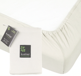 Kushies Organic Jersey Cotton Fitted Crib Sheet - Off White