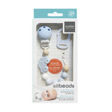 KUSHIES SILICONE PACIFIER CLIP BLUE CAR