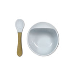 Kushies SiliScoop Silicone Bowl & Spoon Set - Blue