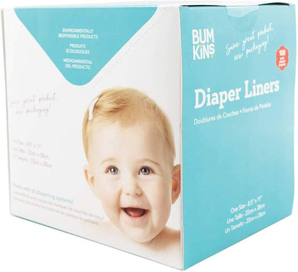 Bumkins Flushable Diaper Liners 100 pack