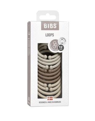 BIBS Loops 12pk - Sand/Dark Oak/Vanilla