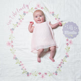Lulujo Baby's 1st Year Milestone Blanket & Card Set - Isn't She Lovely