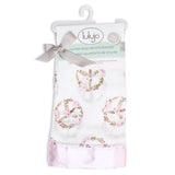 Lulujo Security Blankets Bamboo Cotton Peace 2pc