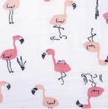 Perlimpinpin Cotton muslin sleep bag 0.7 Tog- Flamingos