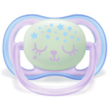 Avent Ultra Air Night Time Pacifier 2pk - 0-6 Months Pink/Purple