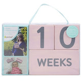 Pearhead Age Block Set - Wooden - Pink