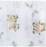 Perlimpinpin Cotton Muslin Swaddle Blanket - Leopards