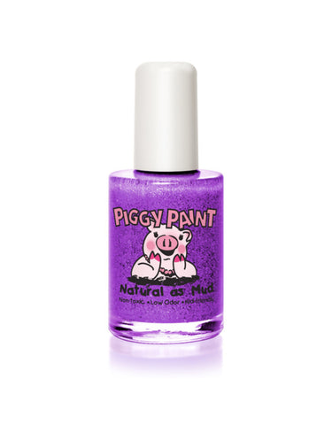 Piggy Paint Nail Polish - Let's Jam - Bright Purple Glitter