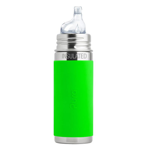 Pura Kiki Insulated Sippy Bottle 260 ml - Green