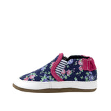 Robeez Leah Floral Soft Soles in Navy