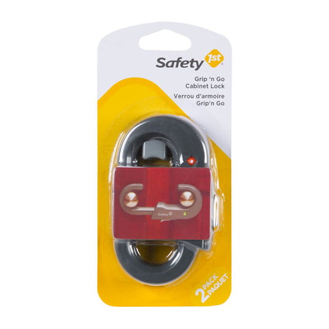 Safety 1st Grip 'n Go Cabinet Lock 2pk - Charcoal