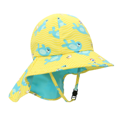 Zoocchini Baby/Toddler Cape Sunhat - Seal