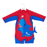 Zoocchini Baby/Toddler One Piece Surf Suit - Blue Shark