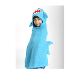 Zoocchini Kids Plush Terry Hooded Bath Towel - Sherman Shark