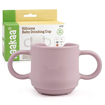 Haakaa Silicone Baby Drinking Cup - Blush – Royal Diaperer
