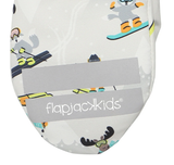 FlapjackKids Water Repellent Ski Mittens - Ski Resort Grey