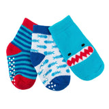 Zoocchini 3 Pair Socks Set - Shark (0-24mts)