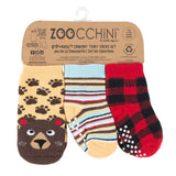 Zoocchini 3 Pair Socks Set – Bear (0-24mts)