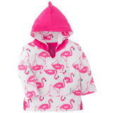 Zoocchini Baby Terry Swim Cover-up - Flamingo